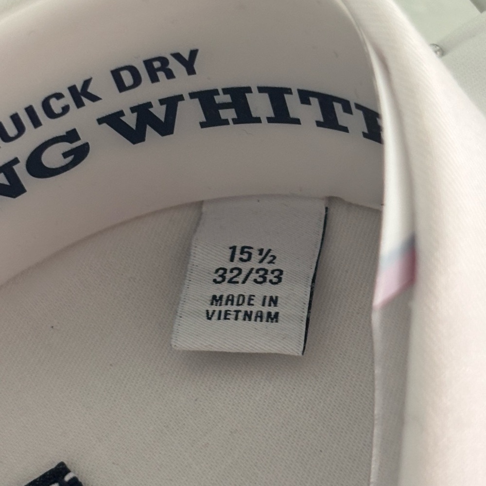 IZOD Men's White Quick Dry Dress Shirt - Picture 2 of 4